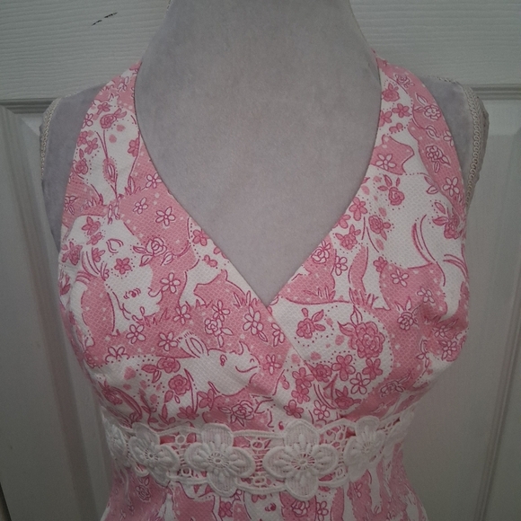 Lilly Pulitzer Run For Roses White Label Halter Top Size 10 - Picture 2 of 12